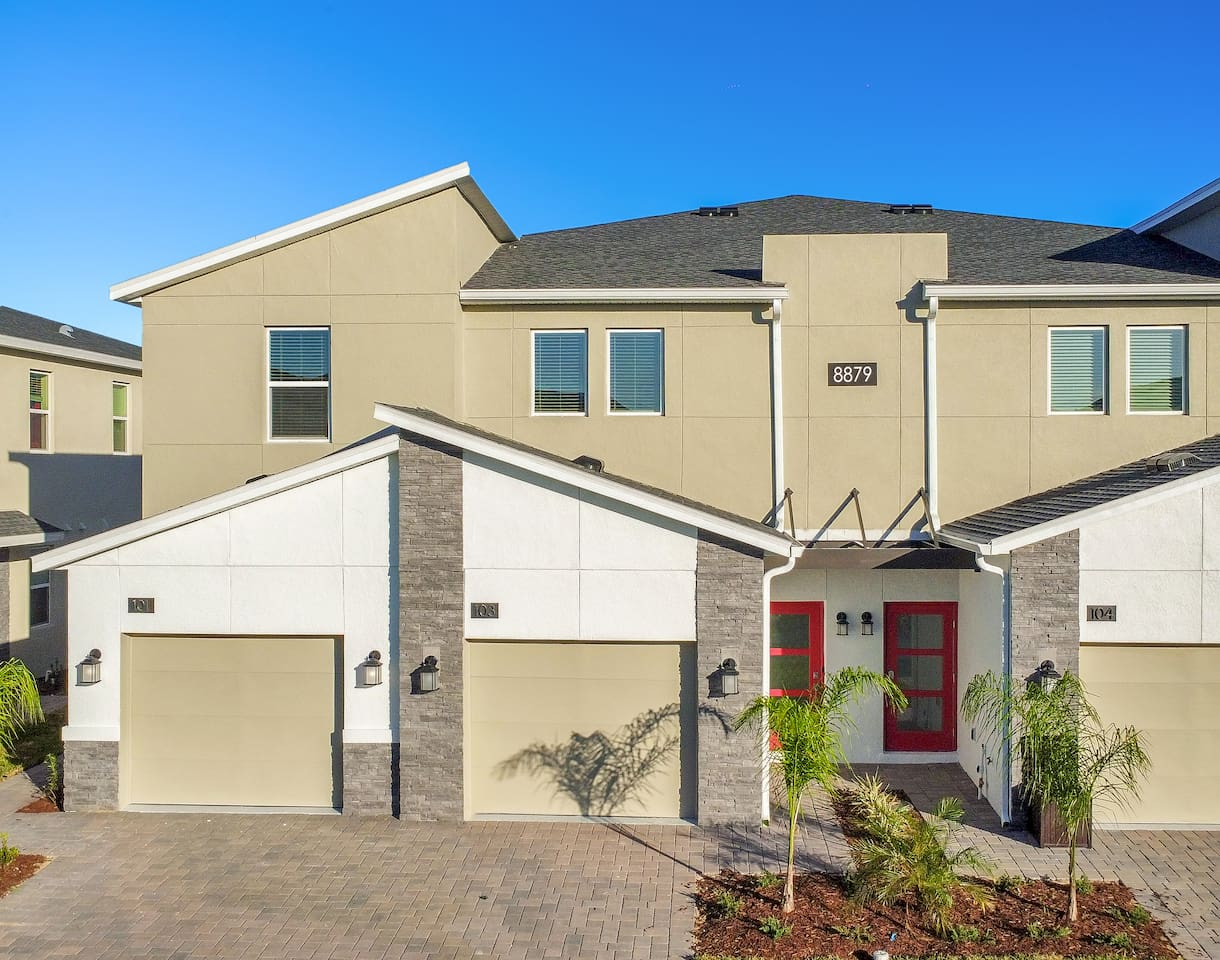 Front of the building.