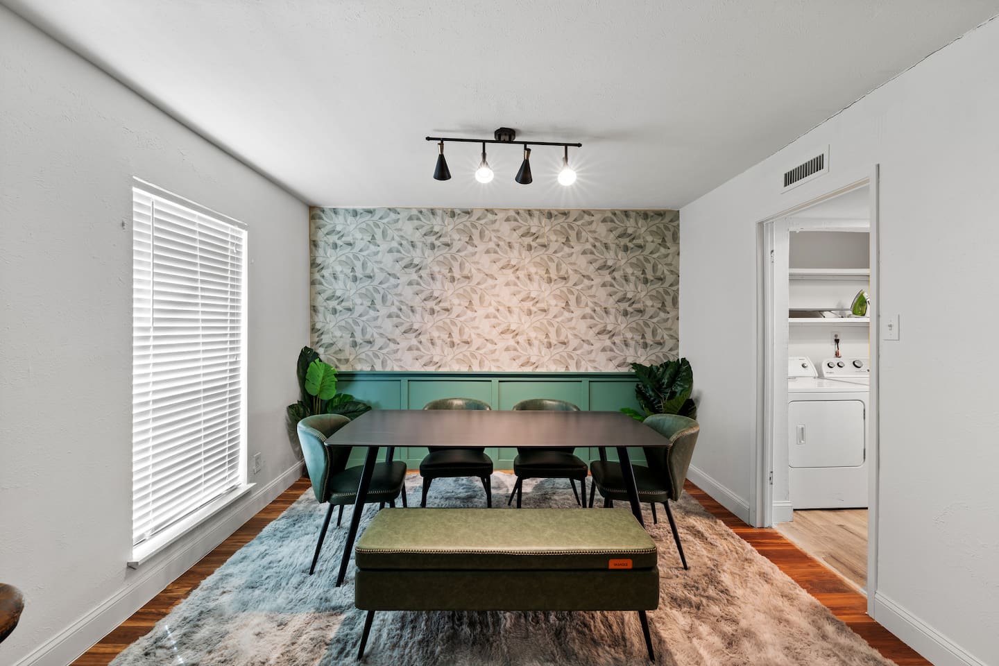 Simple and chic—this dining area is both welcoming and refined.