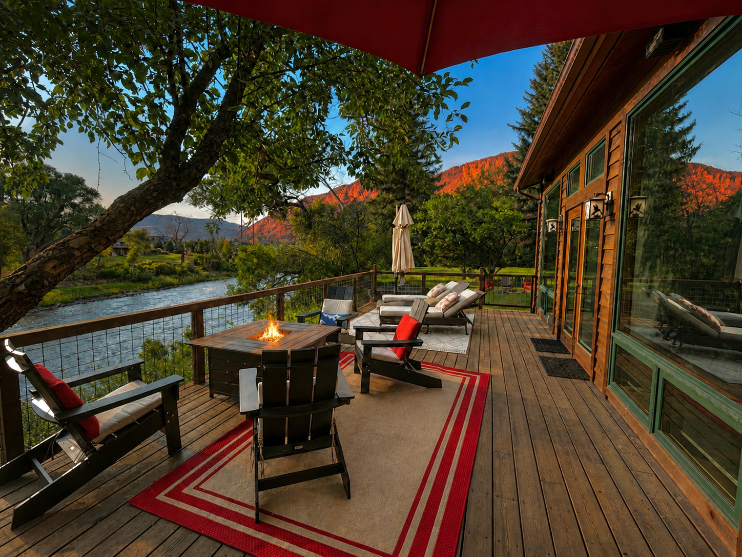 Your own private front-row seat to the river and the red rocks!