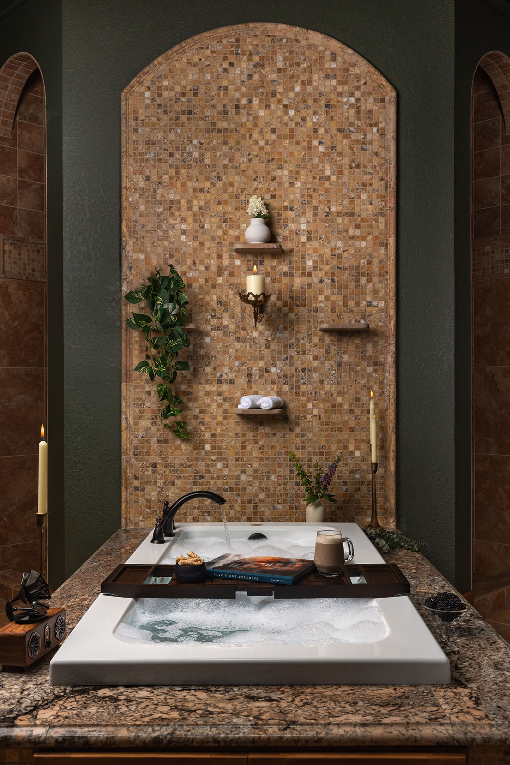{Bedroom 1 Ensuite} Sink into the oversized jetted soaking tub for a spa-like reset after a day exploring the mountains.