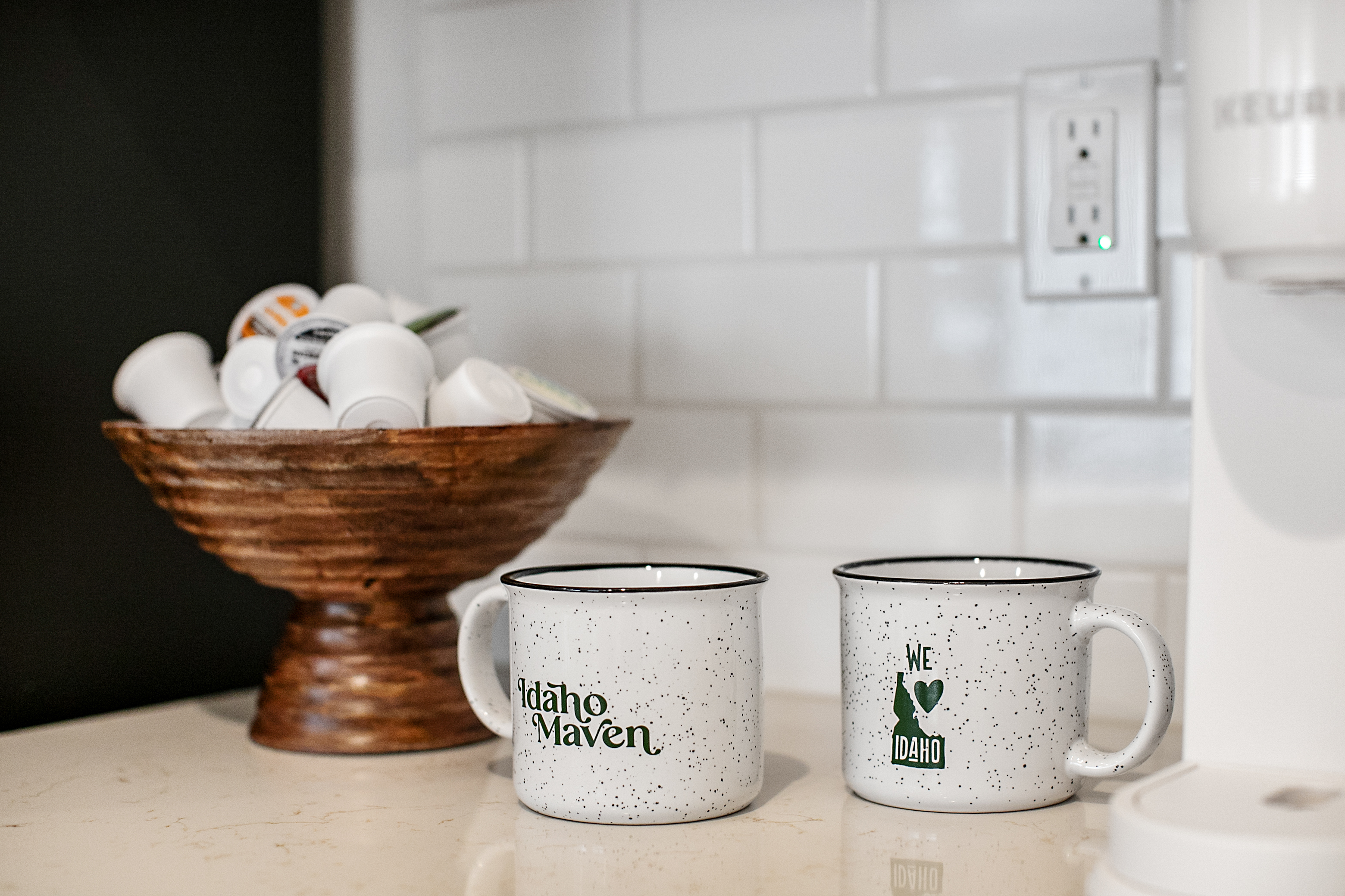 Keurig Coffee Maker and KCups Stocked