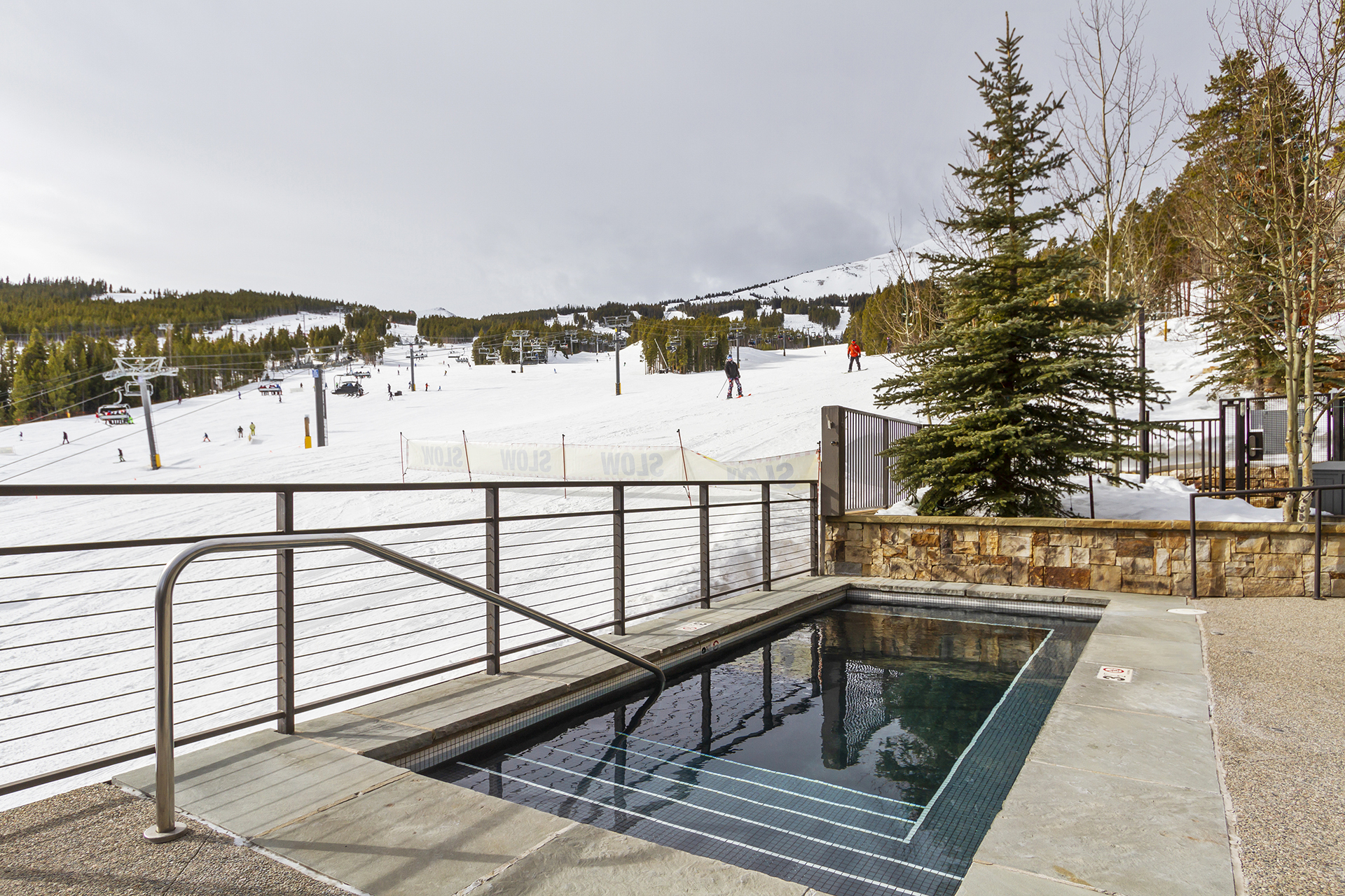one of several outdoor hot tubs