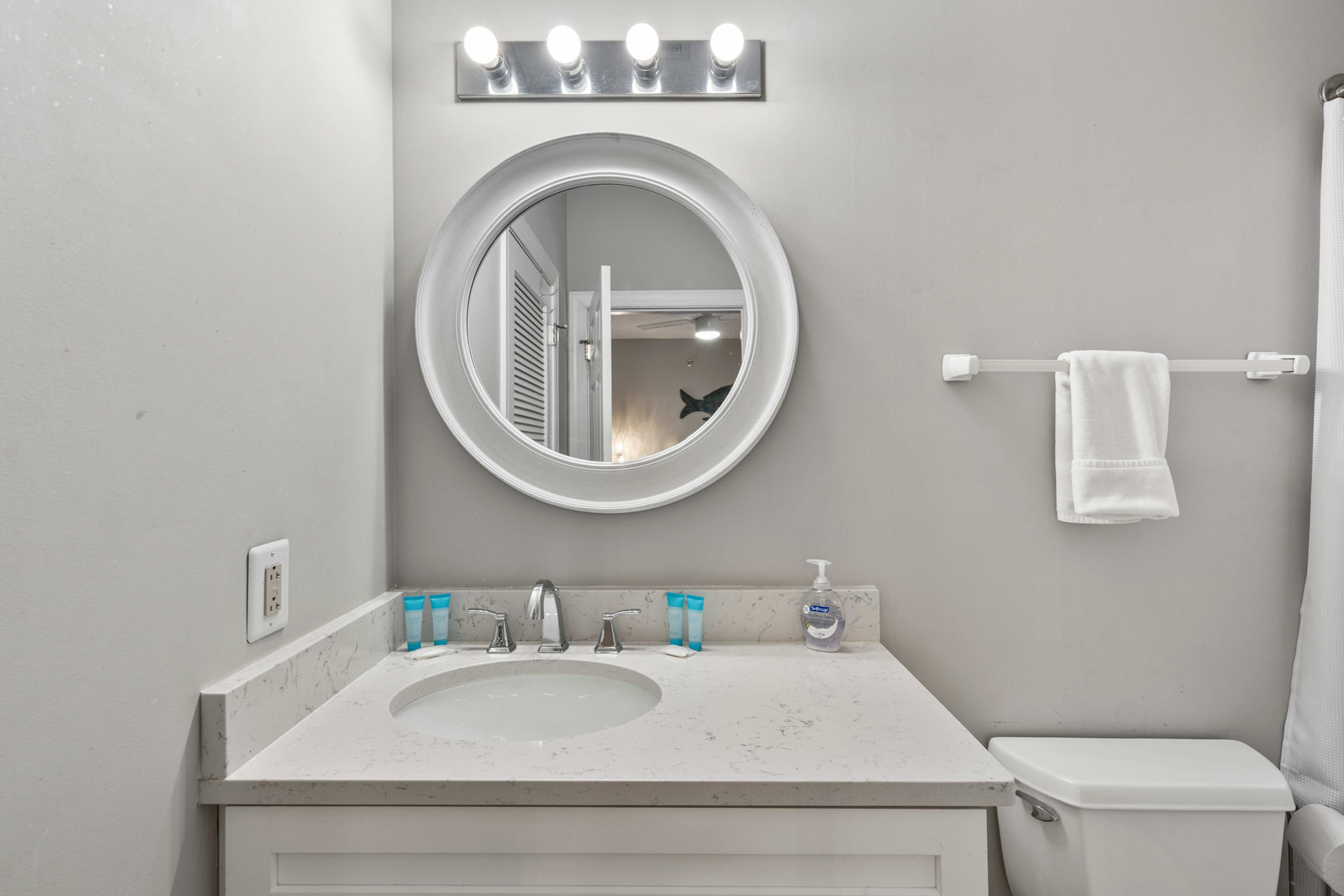Bathroom 2: King ensuite bath  | Morning Sunrise | 302 Oceanview | 1116 Ocean Blvd, Isle of Palms, SC | IOP Escapes