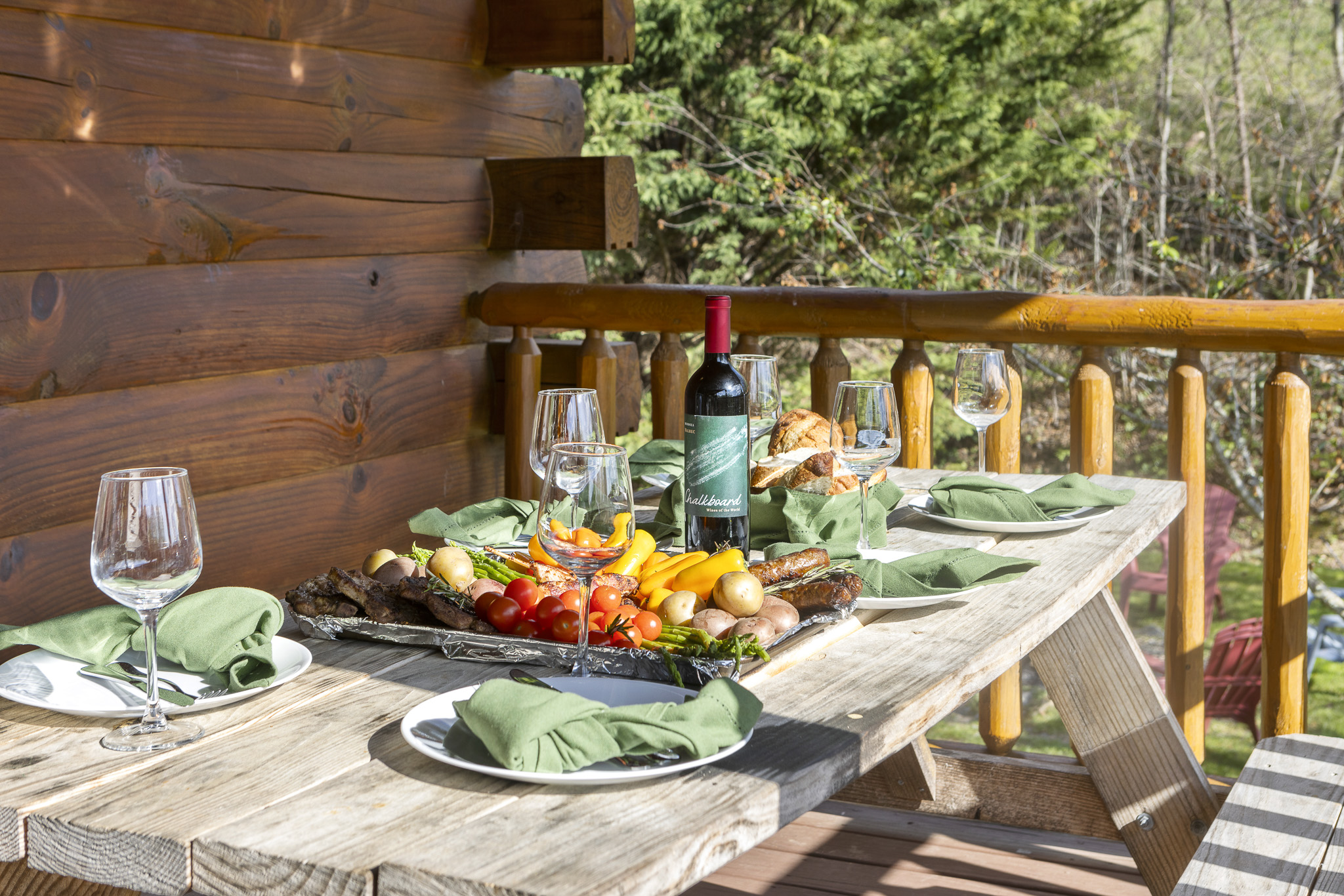 Dining Deck: Savor mountain views while feasting on gourmet meals with friends and family!