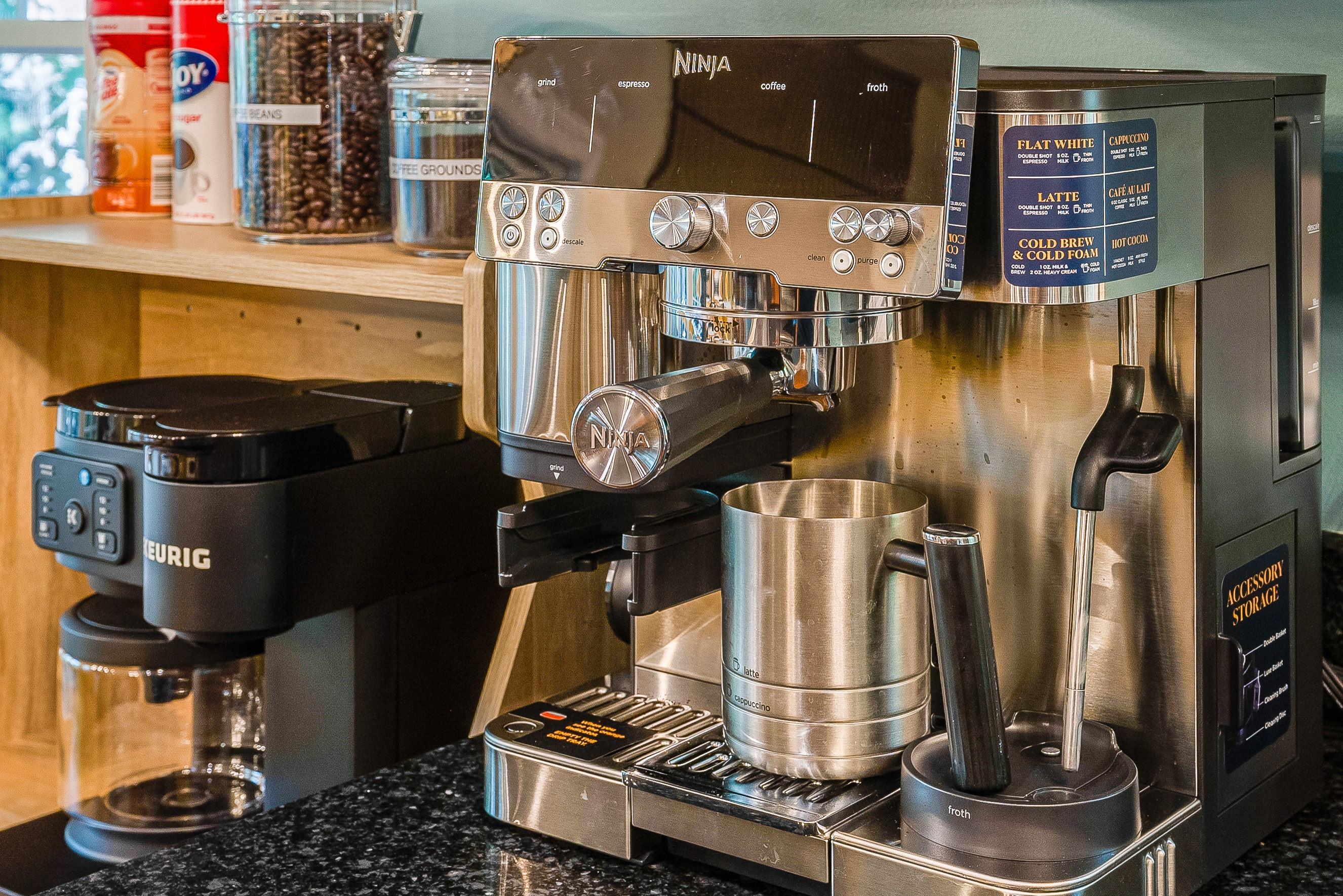 From lattes to cappuccinos, our Ninja espresso station has your caffeine fix covered.