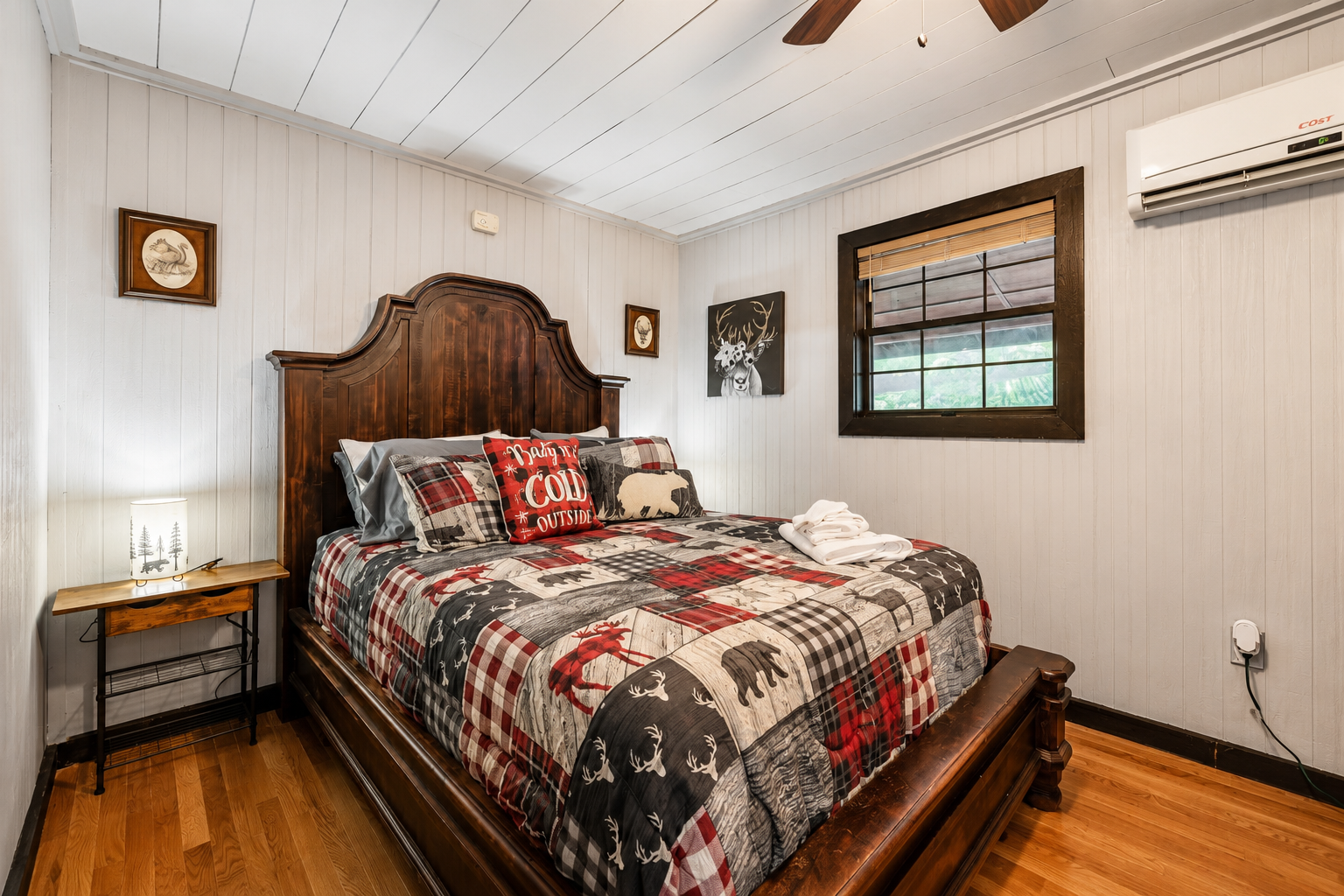 The Cozy Master Bedroom Babe Cave perfect for two at T&T II
