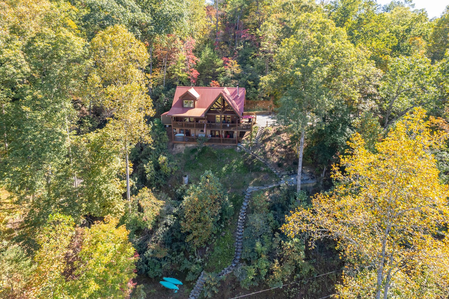 Aerial of cabin