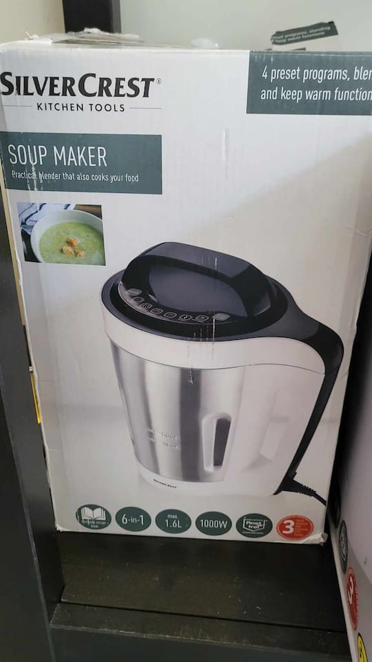 Soup Maker:
Located in the common area upstairs, shared between the guests.