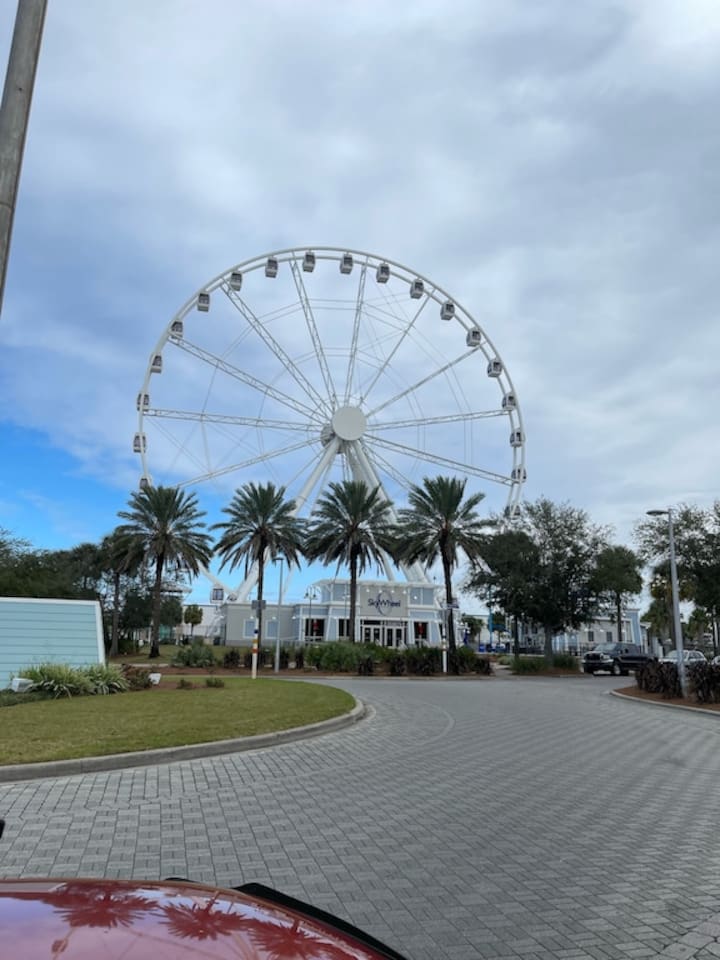 Ride the sky wheel at Pier Park - a short drive away