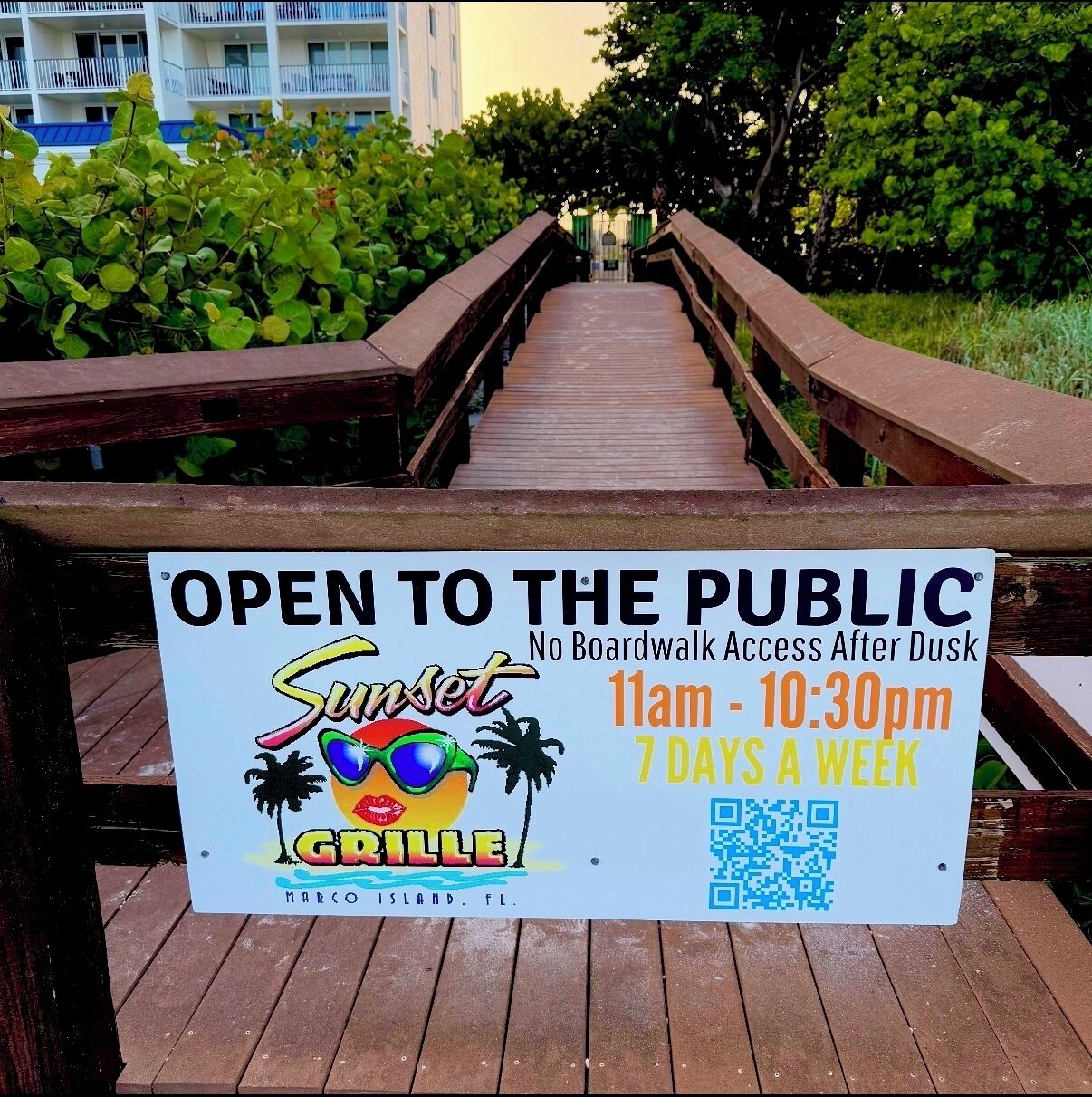 While at the beach, “take away” is available