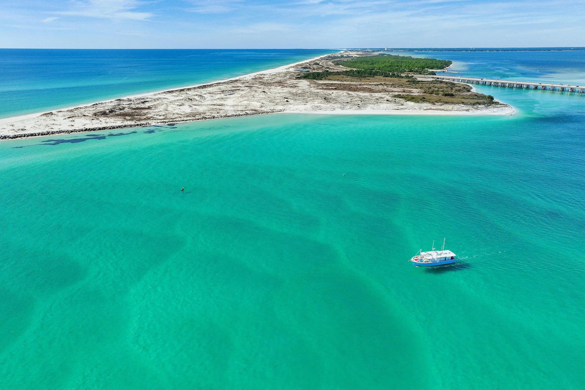 Enjoy the gorgeous emerald waters of the Gulf.
