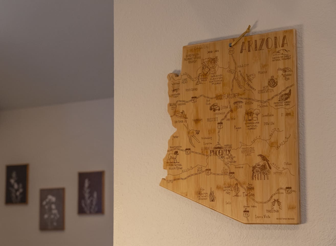 Local Arizona decor adds a warm regional detail to the home’s interior.