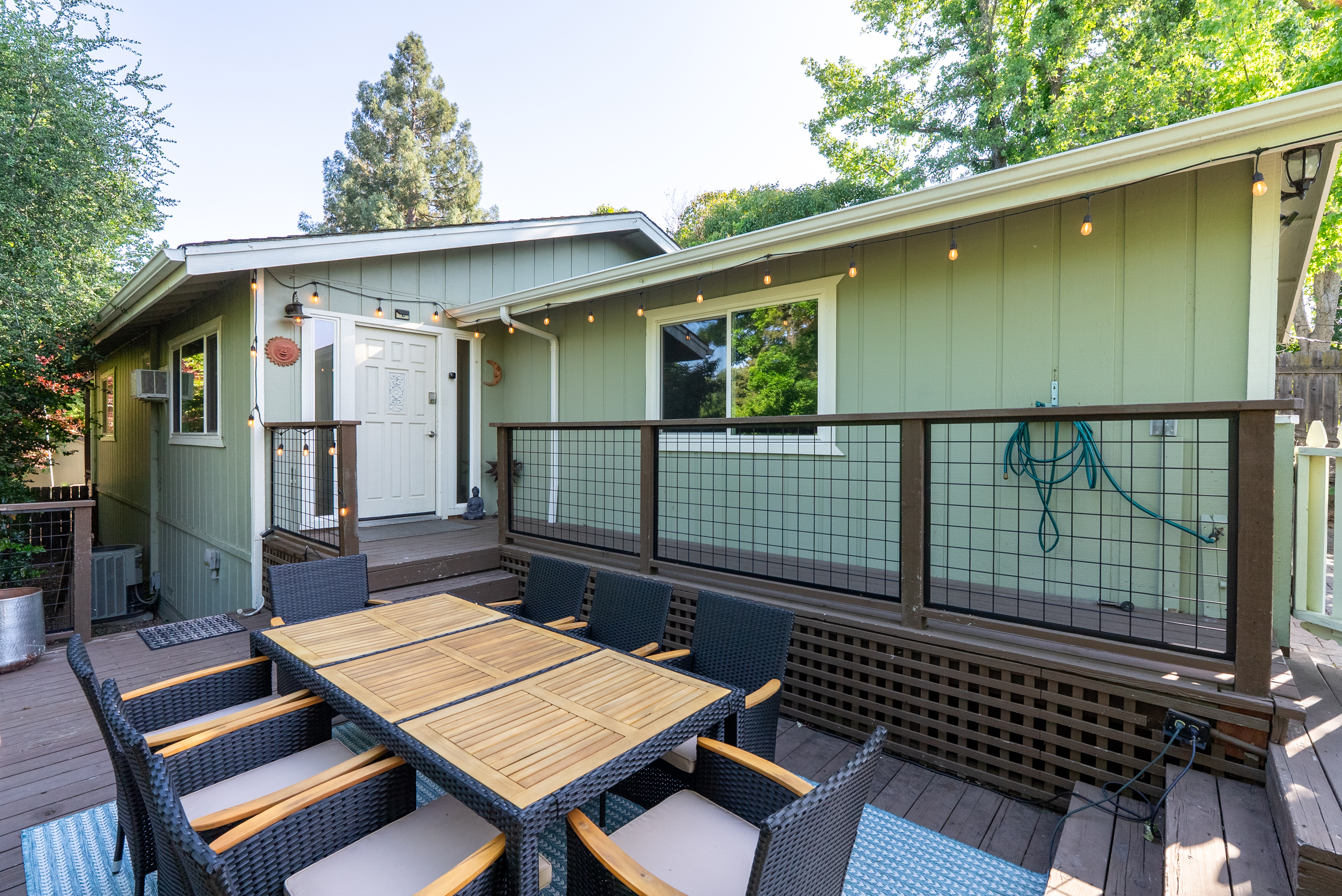 Spacious outdoor seating for memorable group dinners.
