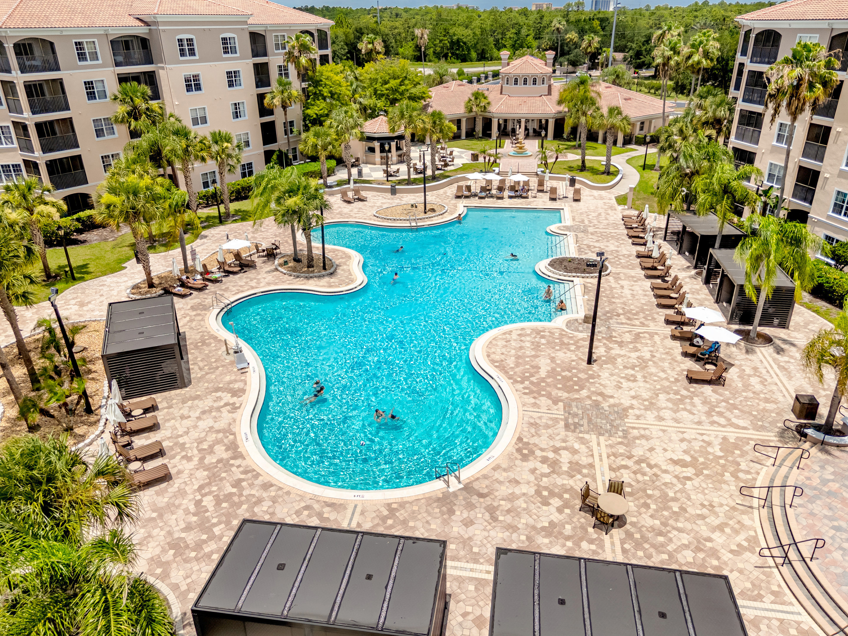 Large resort swimming pool