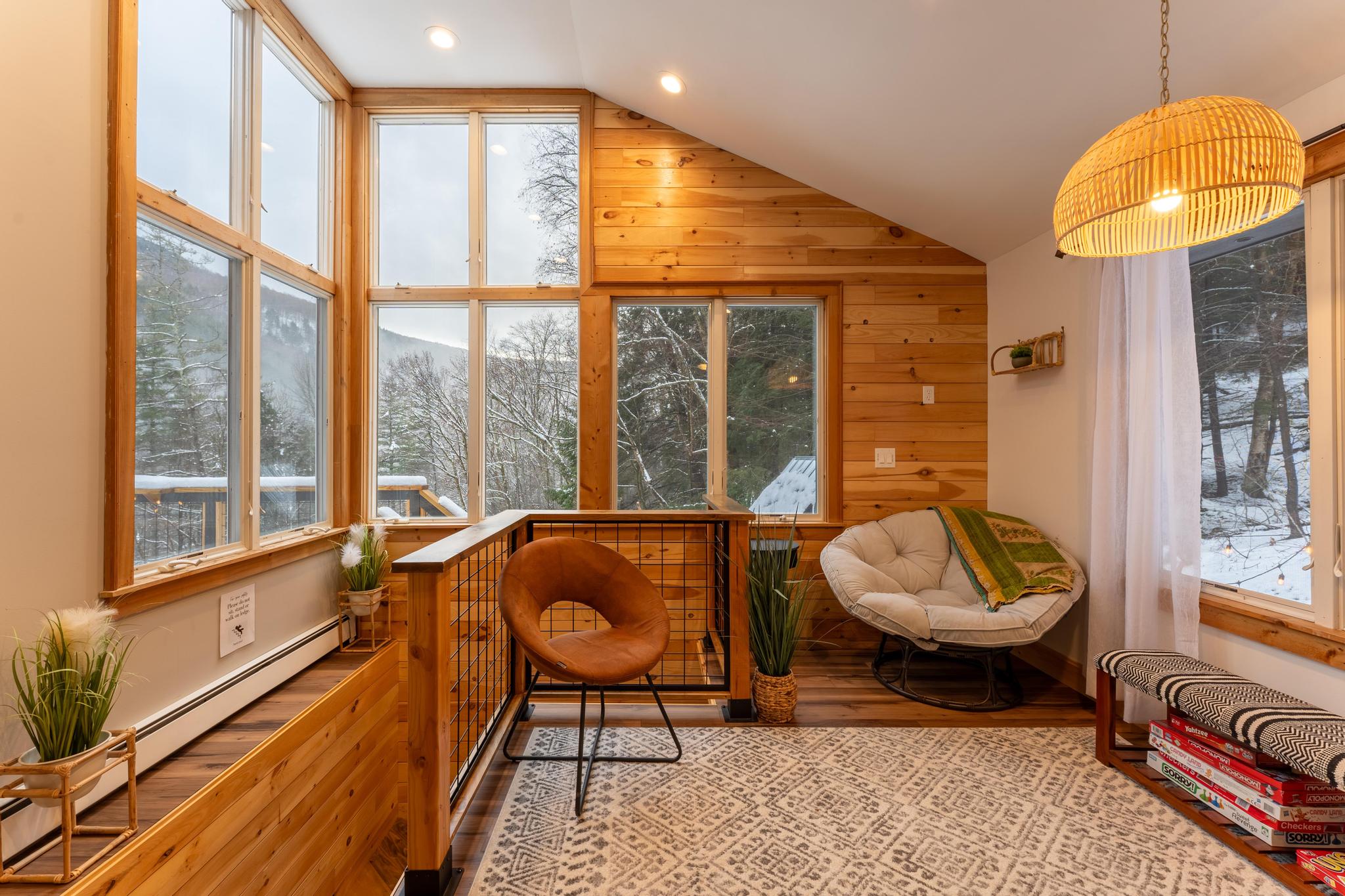 Leading up to the 2nd floor sitting room with views of Bear Mountain