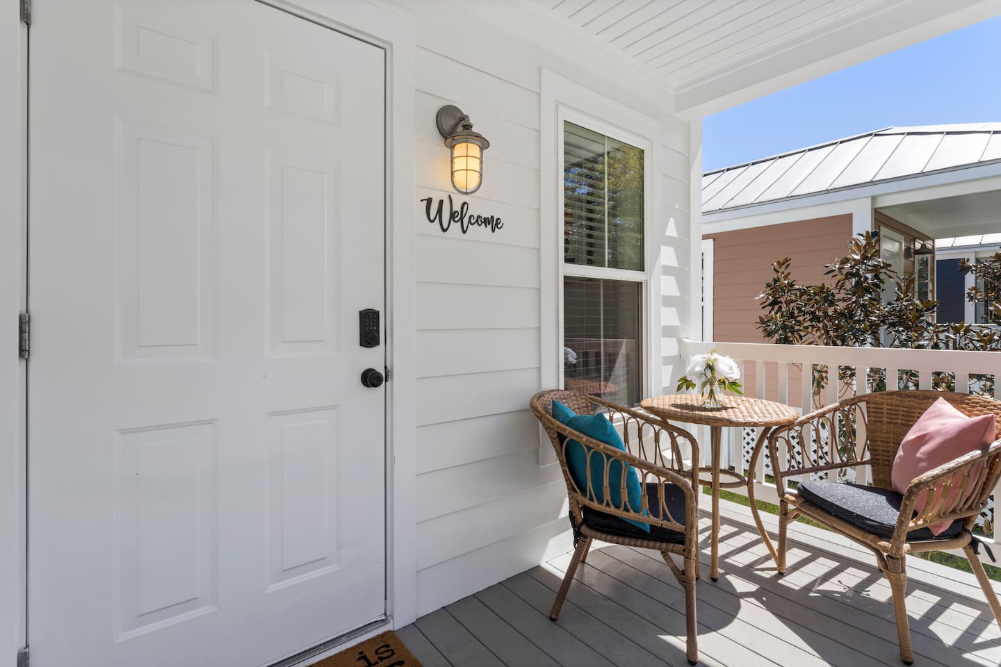Patio with relaxing seating