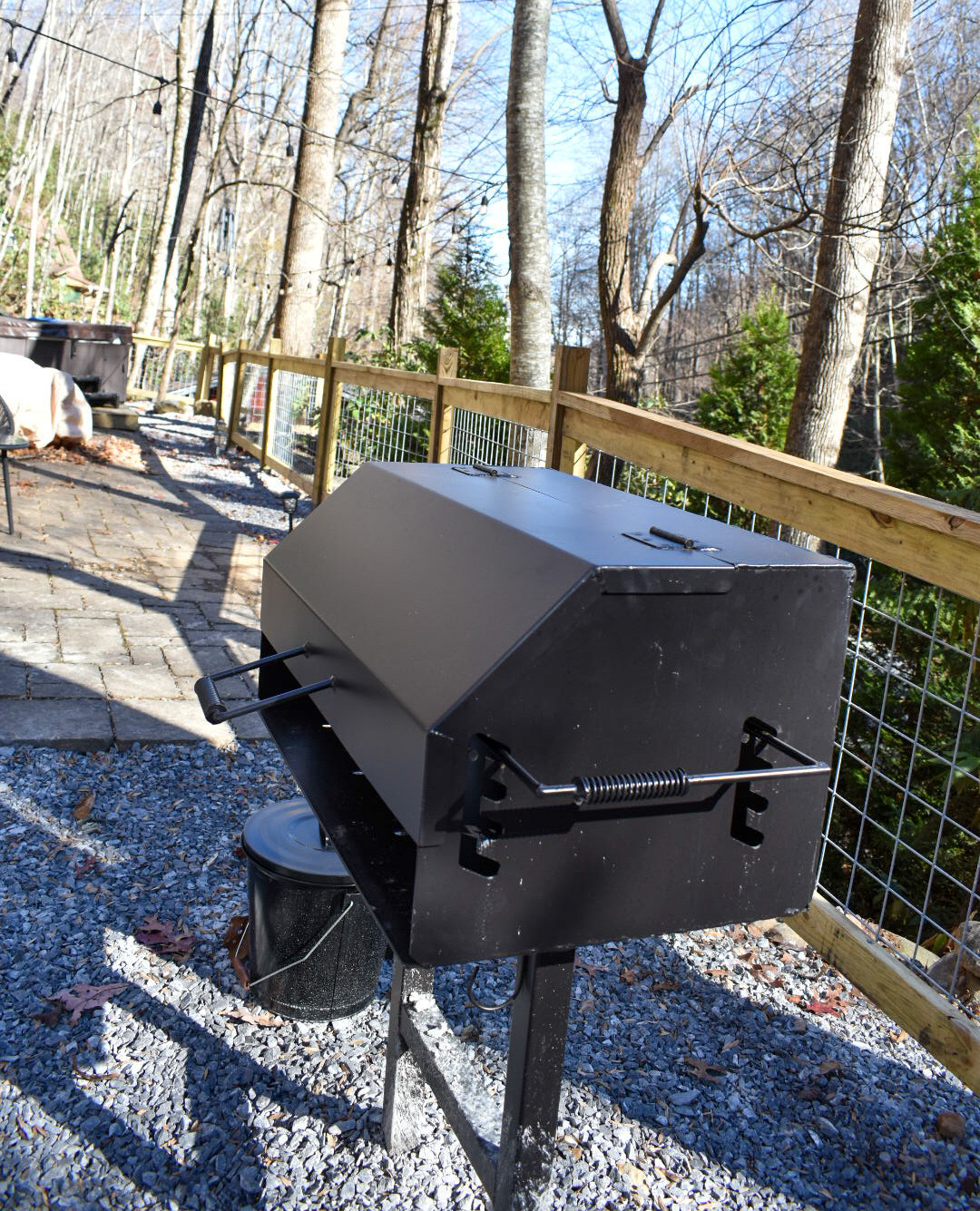 New charcoal grill installed!