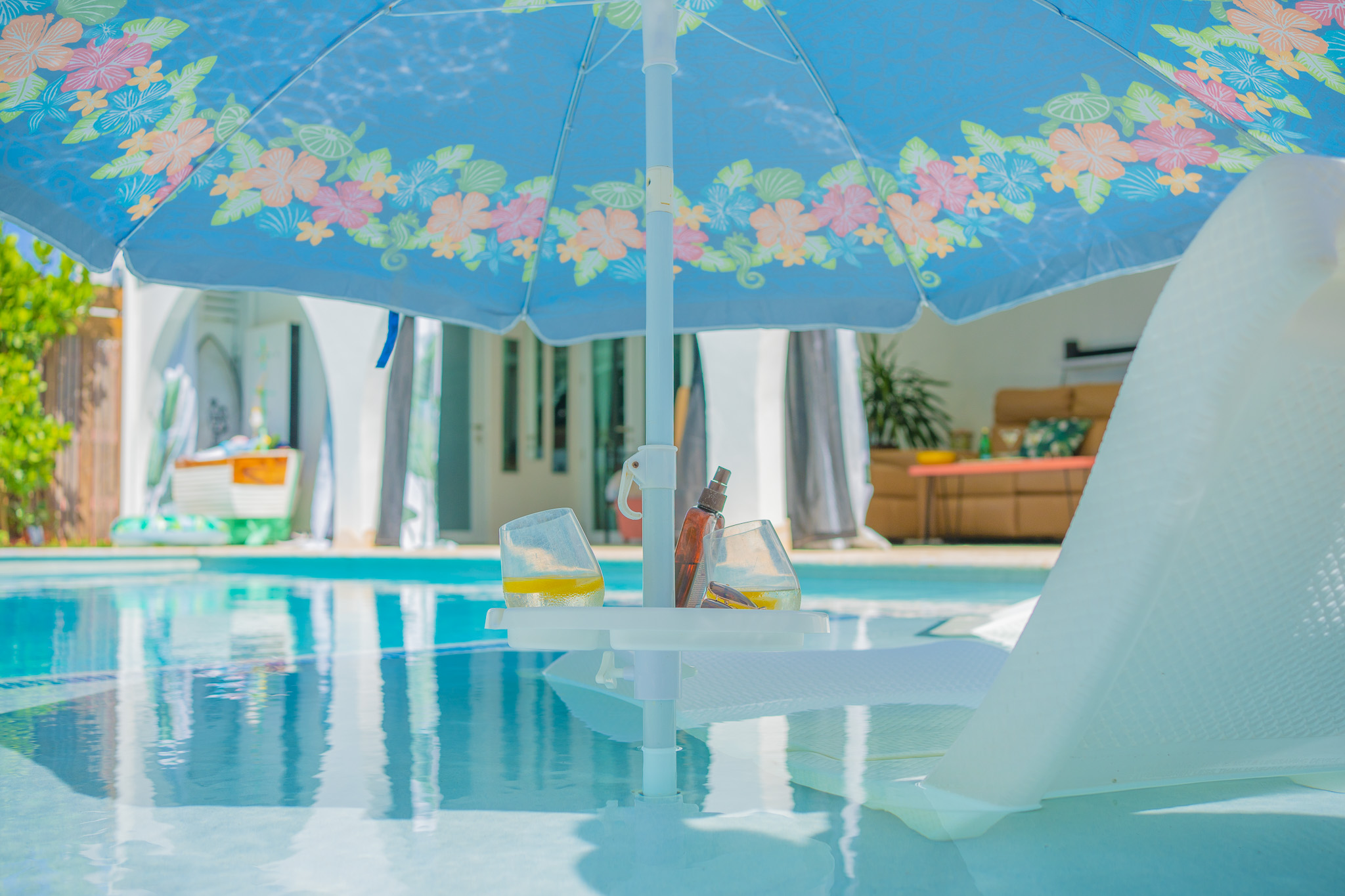 Stay cool and lather up for poolside relaxation in Dorado, Puerto Rico.