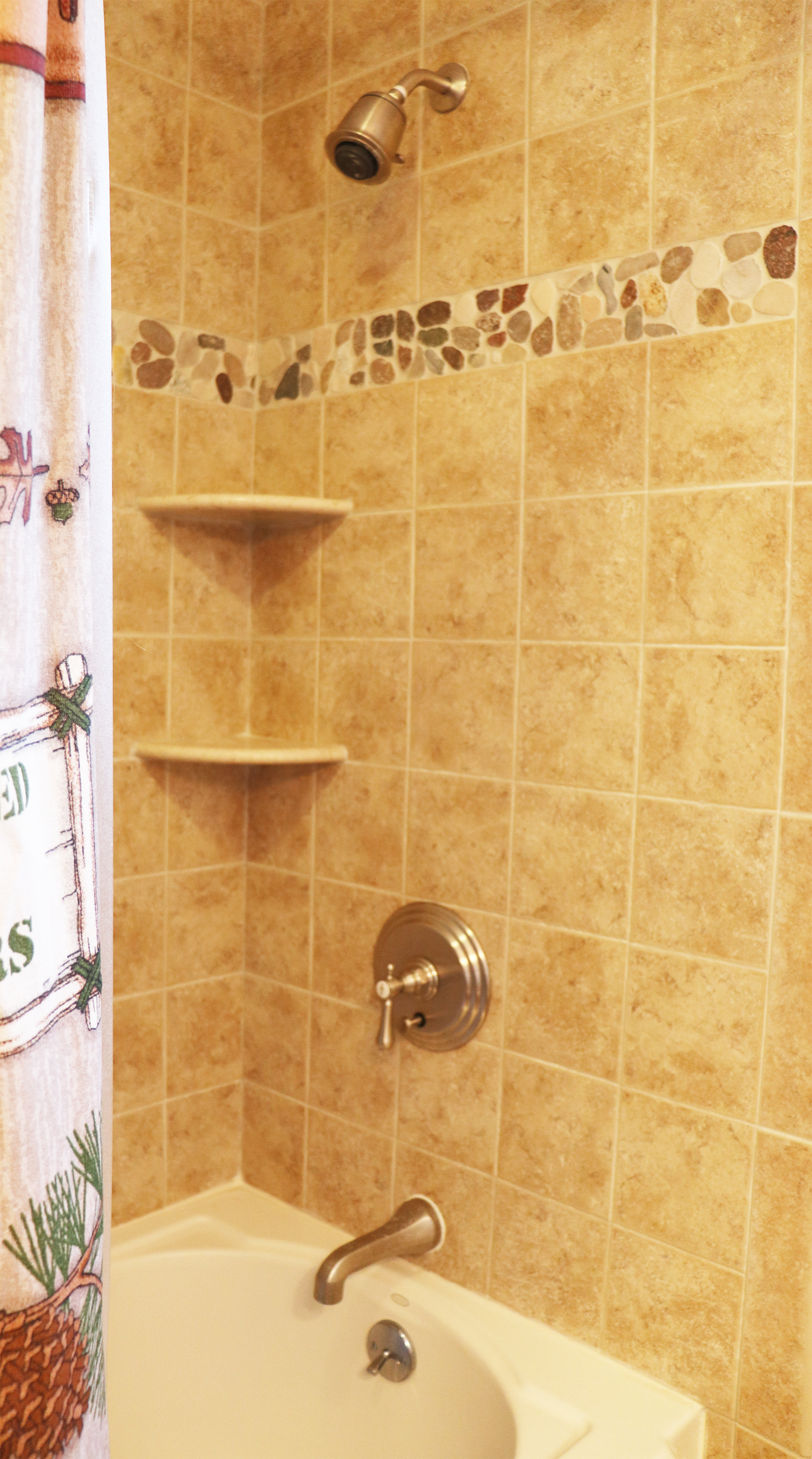 1st Floor full bathroom, tub & shower.