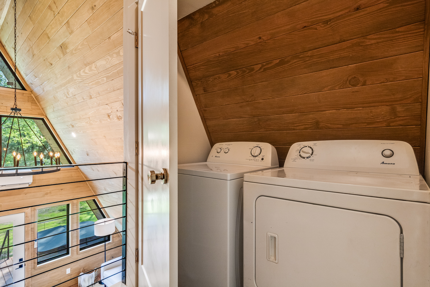 Washer & Dryer provided on second floor.