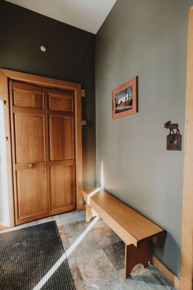Entryway / mud room with ample storage for your gear