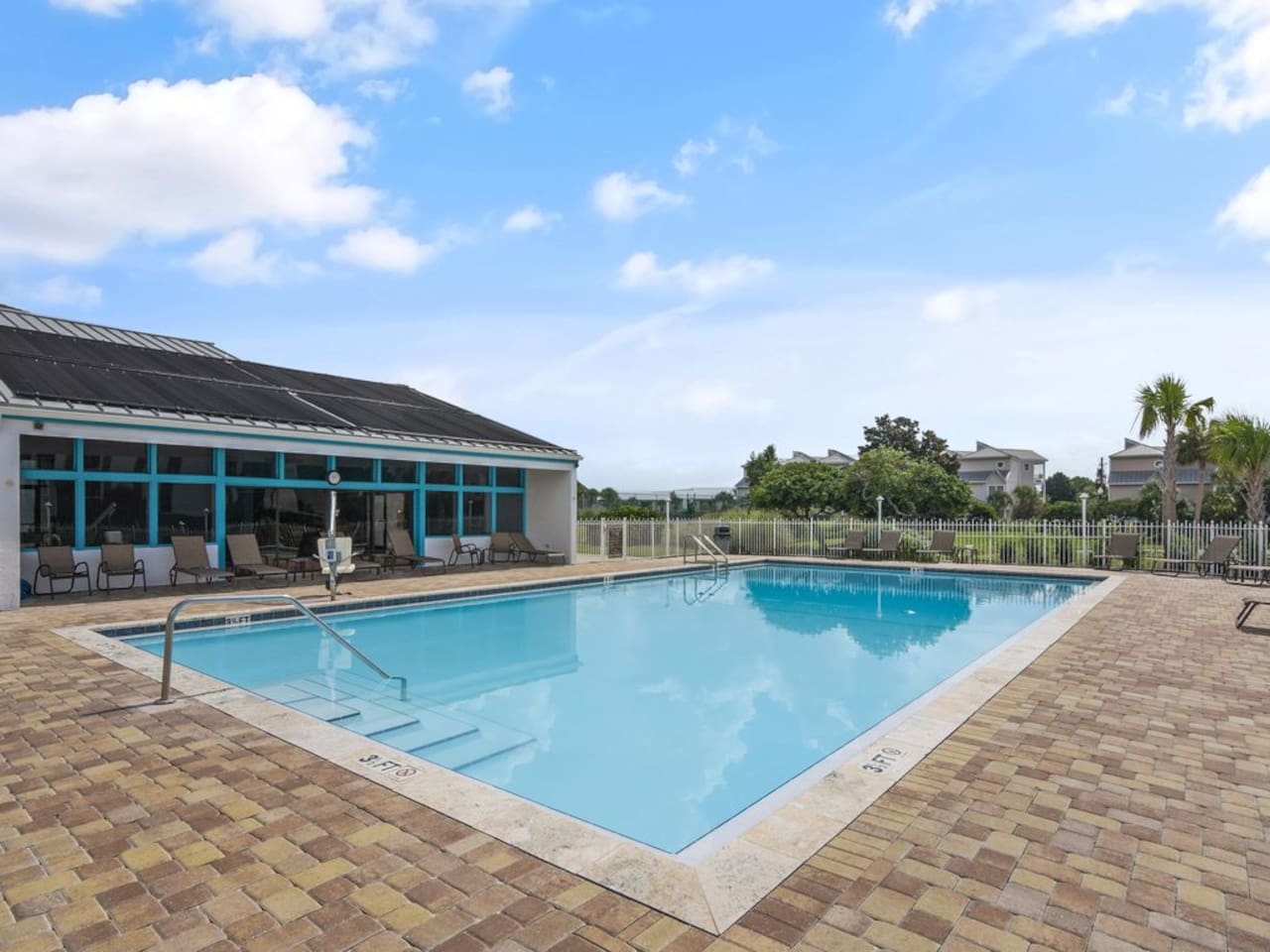 Just 85' to the community pool