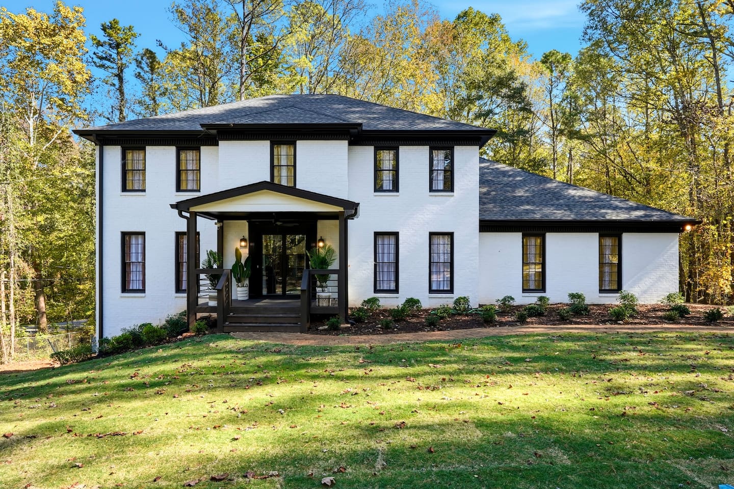 Stunning exterior view of the home, showcasing its beautiful design and welcoming atmosphere.