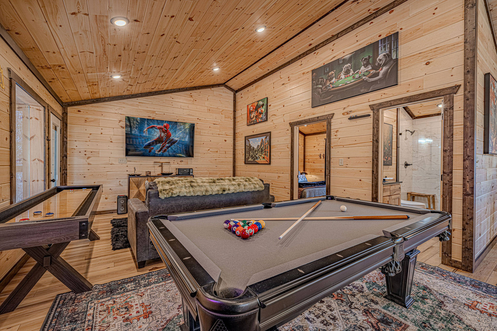 Game on! Pool, shuffle board, board games or shooting video games - we have something for everyone!