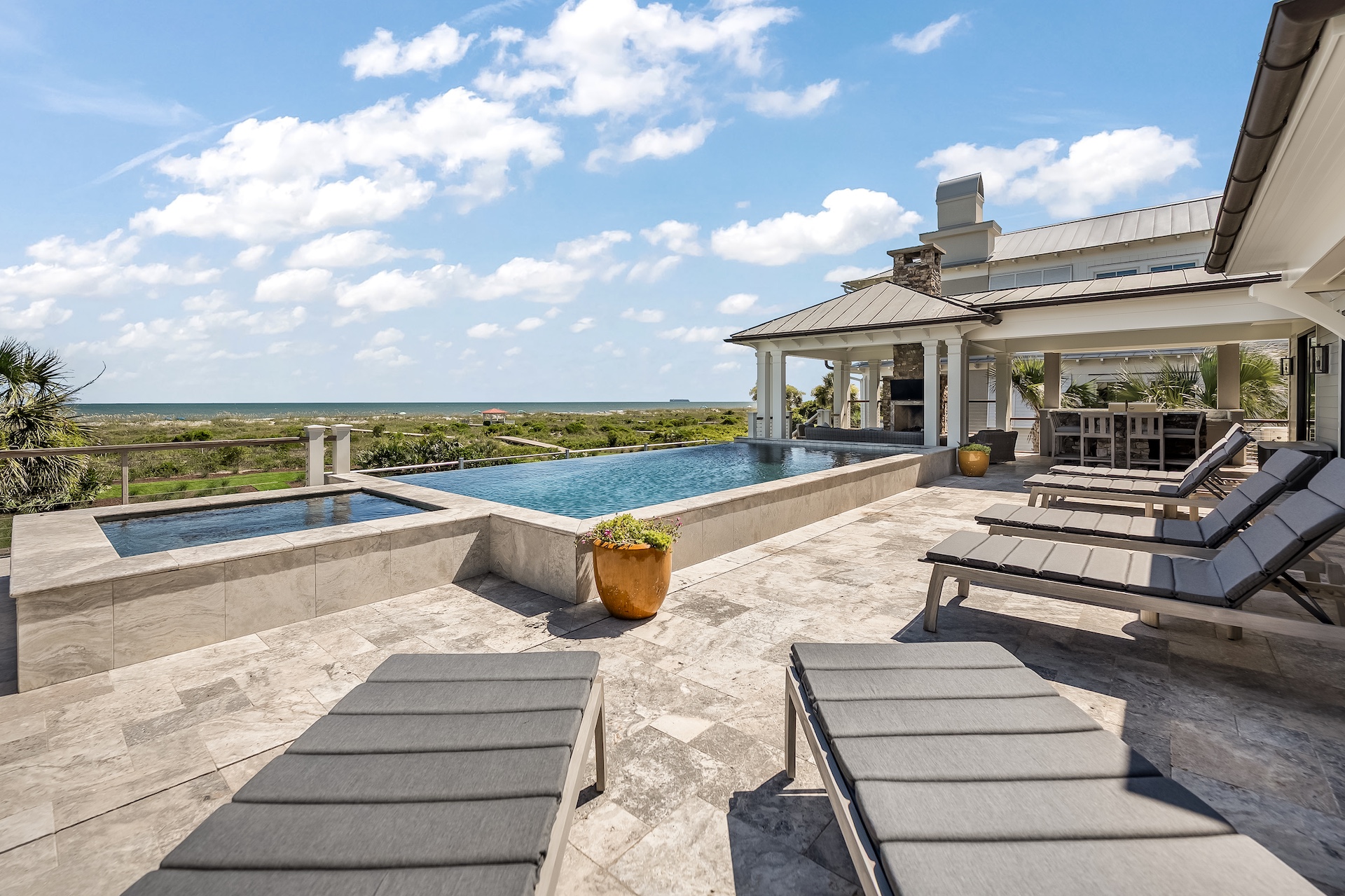 Pool Deck | Beach Shelter | 3708 Palm Blvd | Isle of Palms, SC | IOP Escapes