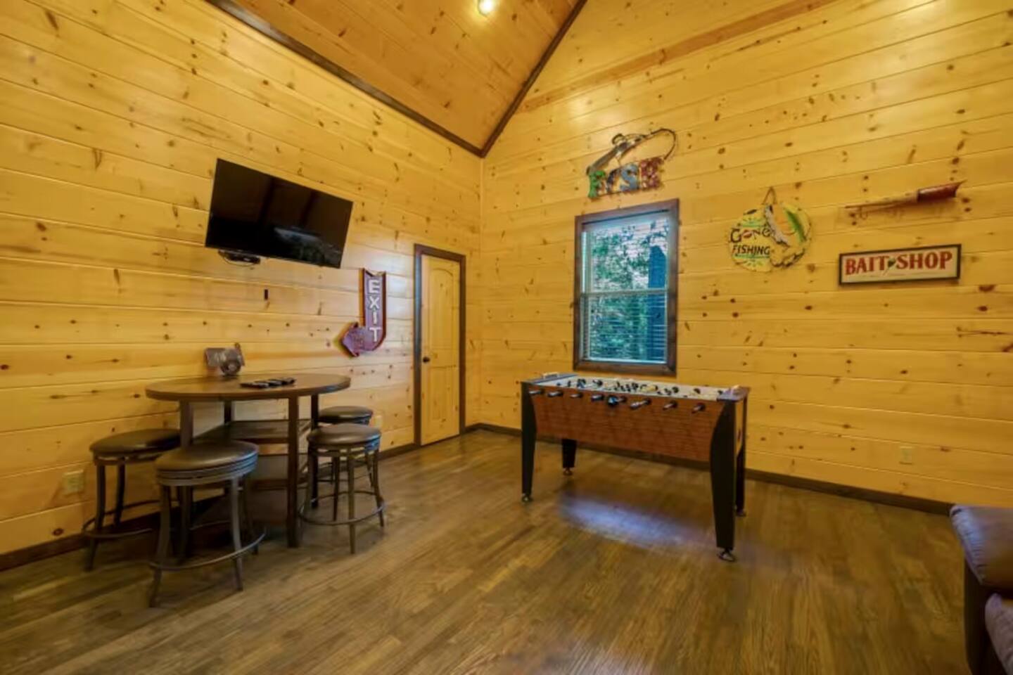 Perfect spot to show off your foosball skills and make memories.