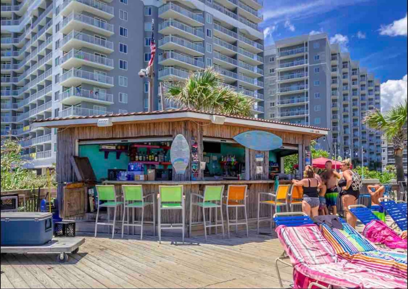 Seasonal Tiki Bar by the pool 