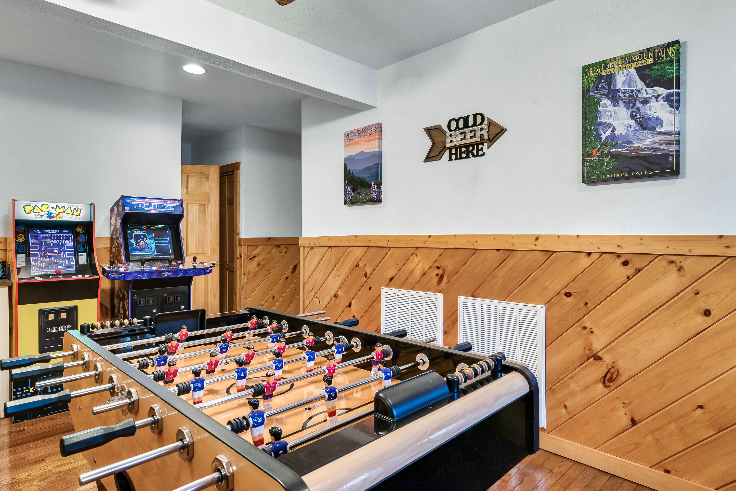 Foosball is always a hit - try a game of kids vs adults. 