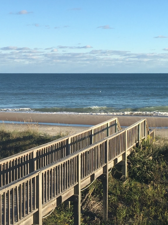 Our house walkway to the beach 