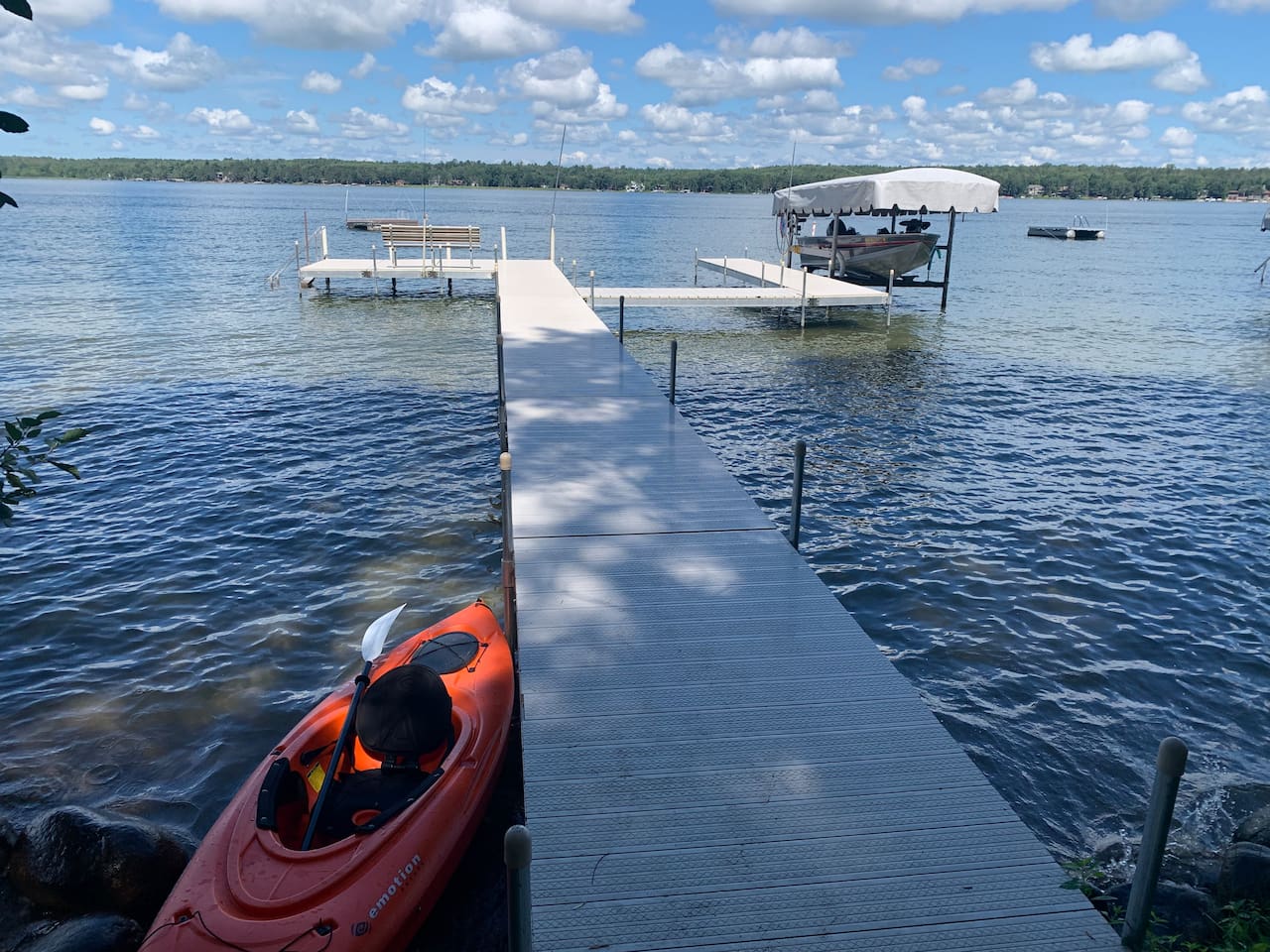 Dock with plenty of space for your boat/pontoon 