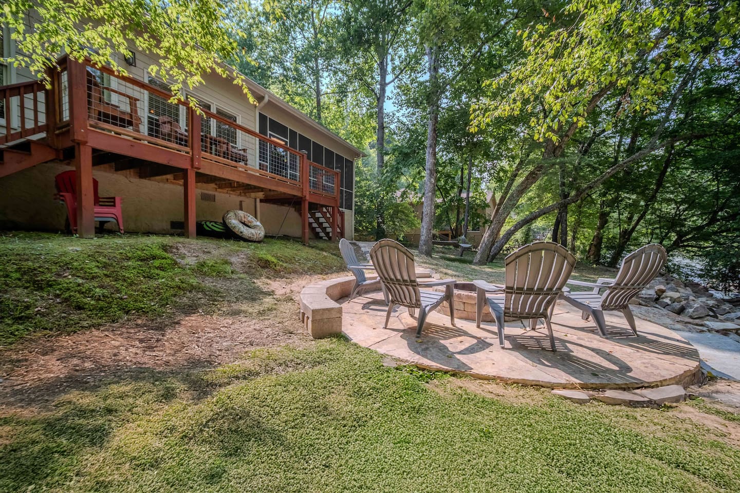 Fire Pit | Adirondack Chairs for 8 