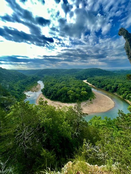 Buffalo River View about a mile from Nature's Loft
