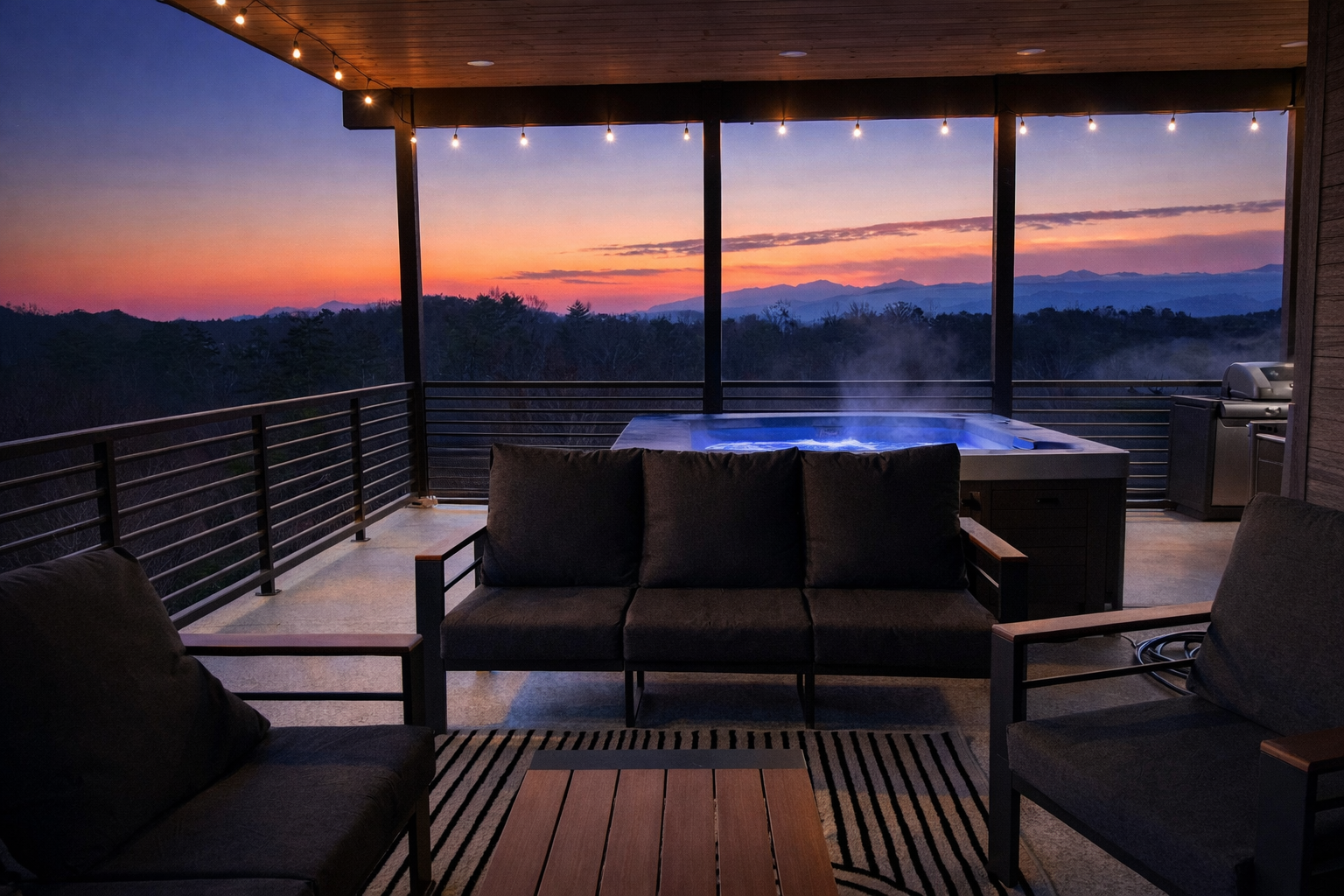 Floor 4 - Rooftop Deck: Hot Tub
