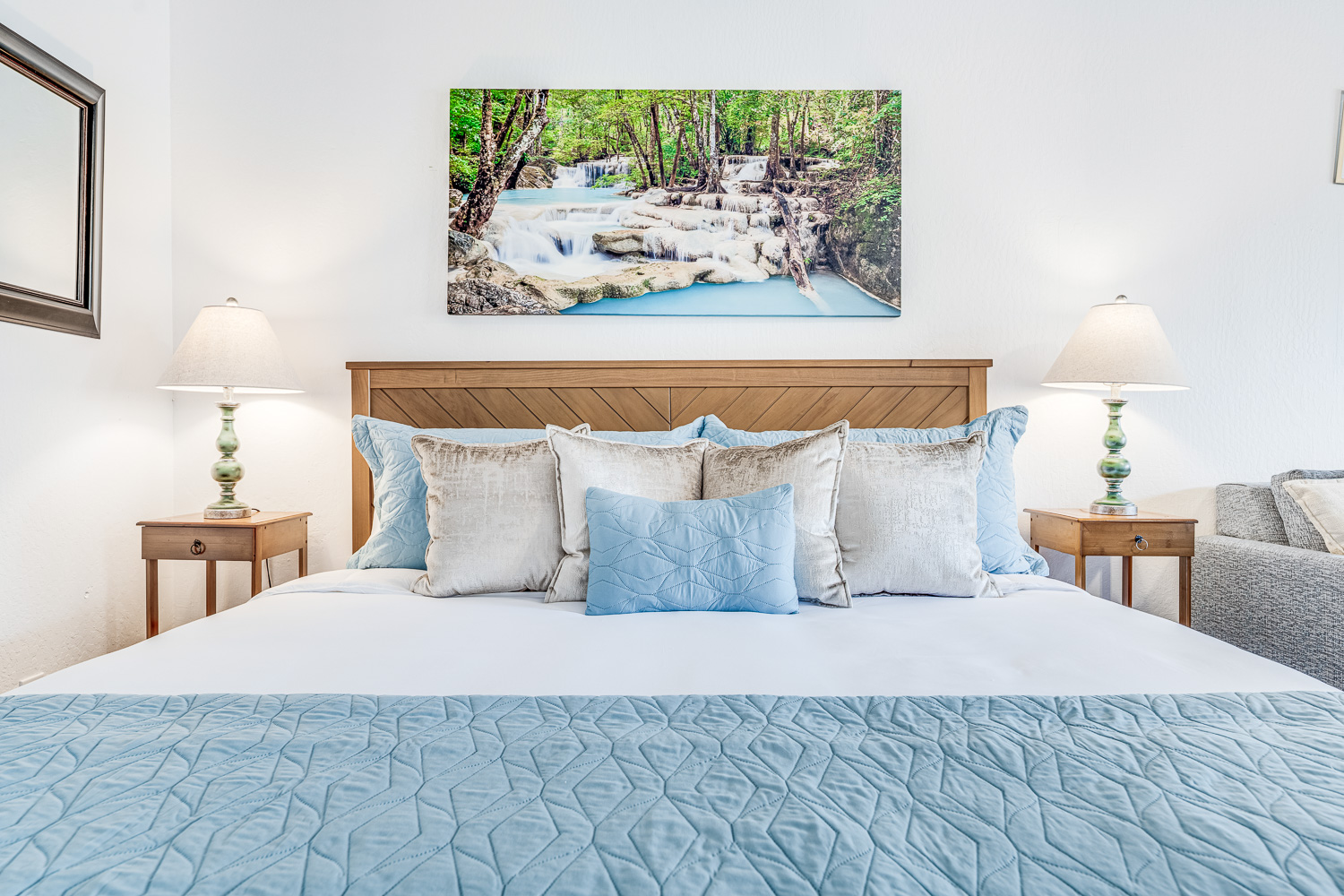 Fresh linens, fluffy pillows