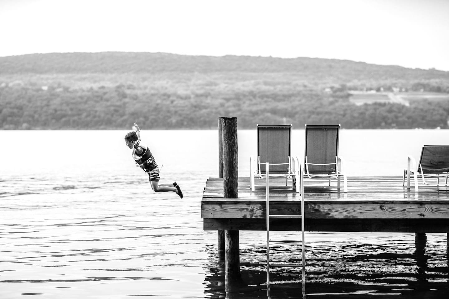 Dock jump!... and ladder