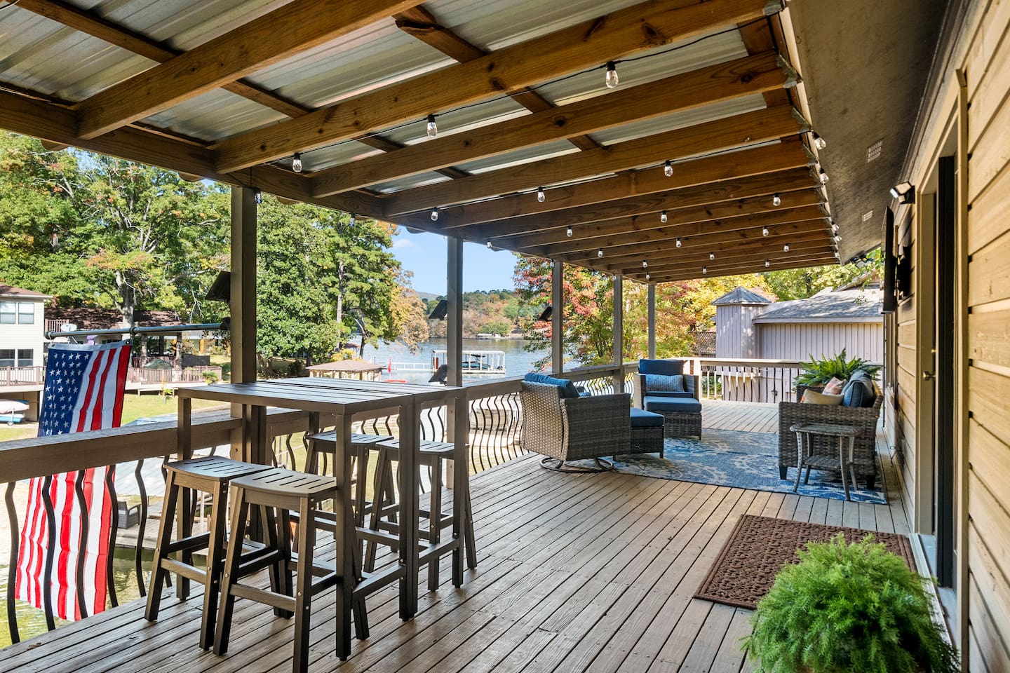 Enjoy Relaxing and Dining on the Upper Deck... this is the Best Place for Morning Coffee or Afternoon Cocktails!