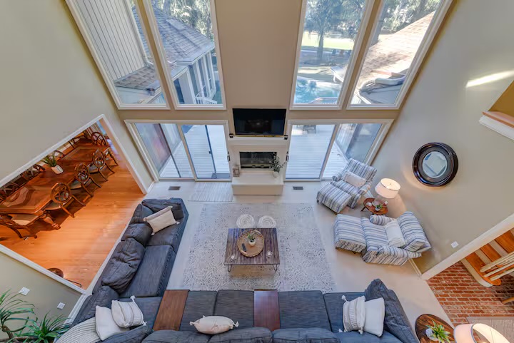 Above view of the main living area
