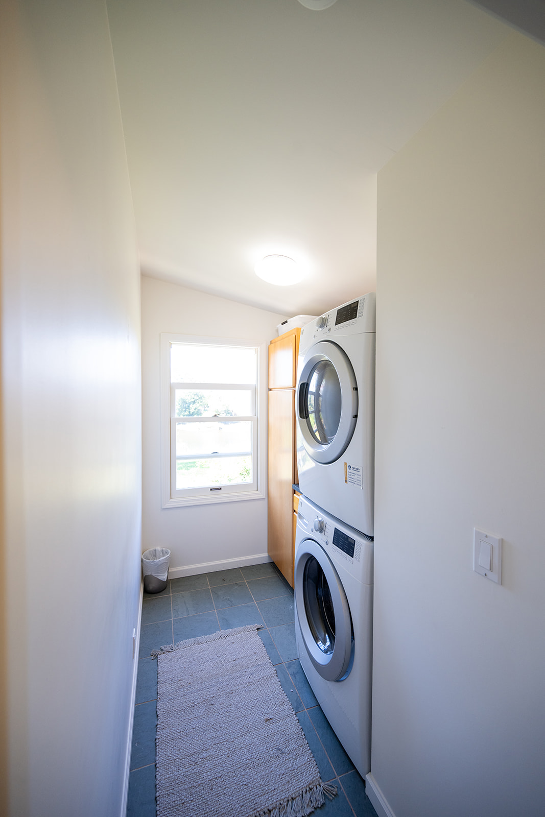 Laundry room is accessible to guests. Microwave is also located in the laundry room. 
