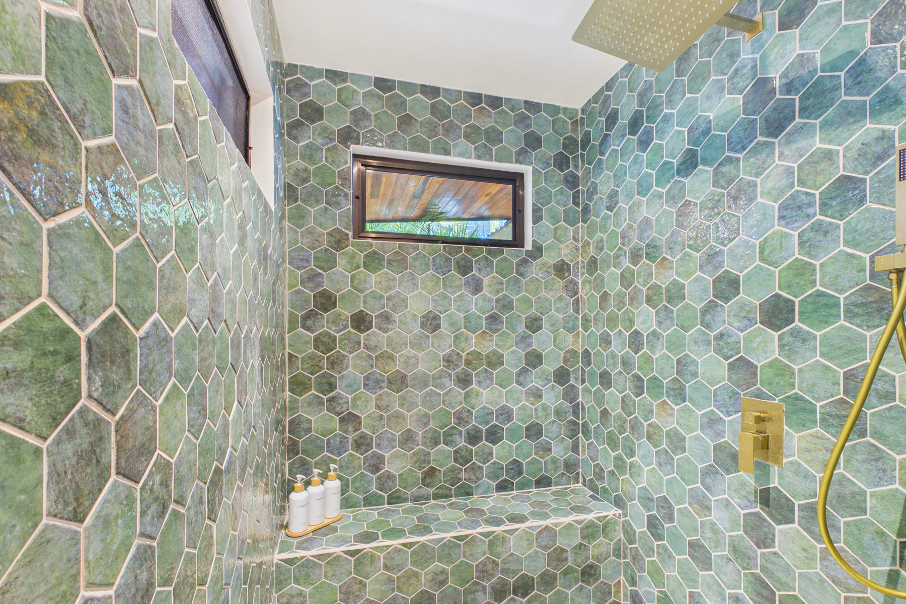 Beautiful huge walk in shower in bedroom 3 en suite bathroom 