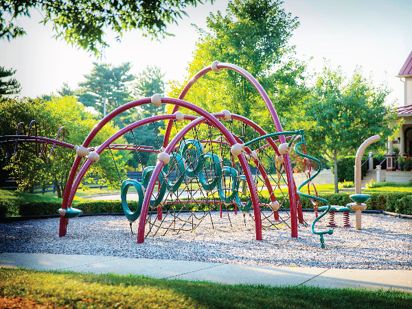 The community’s first playground with unique interactive features for kids of all ages. This park is located between Anemone Drive and Angel Trumpet Drive.