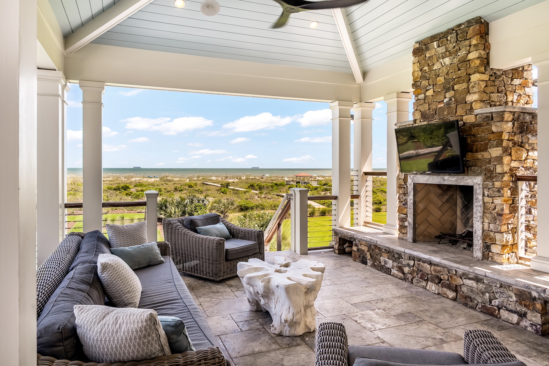 Back deck lounge | Beach Shelter | 3708 Palm Blvd | Isle of Palms, SC | IOP Escapes