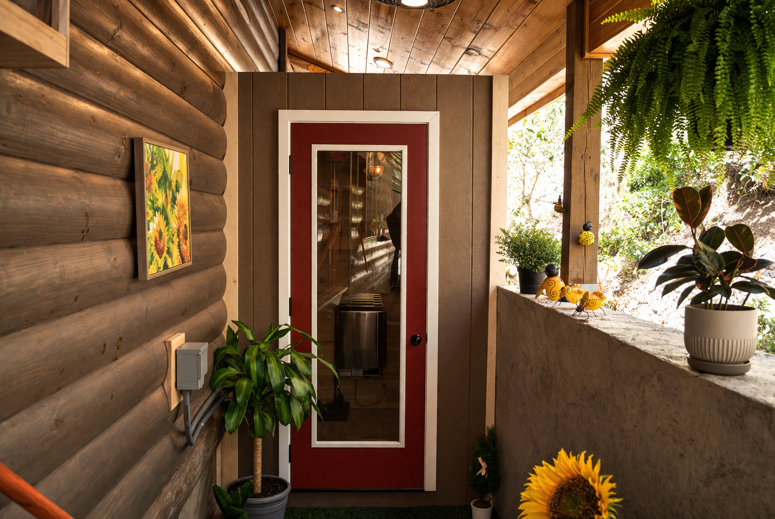 2-4 person dry sauna