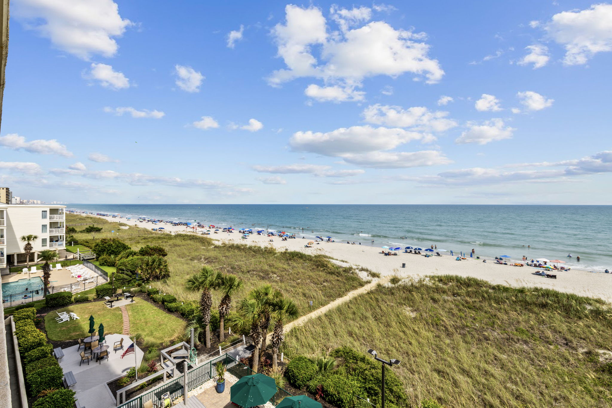 Enjoy the beautiful ocean from your balcony