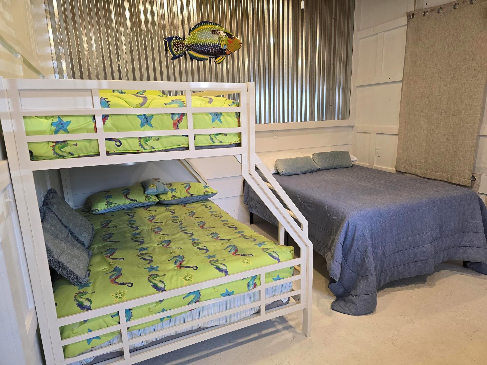 Bedroom 3 - 1 full sized bed and 1 bunk bed with a full and twin. Also include desk and chair