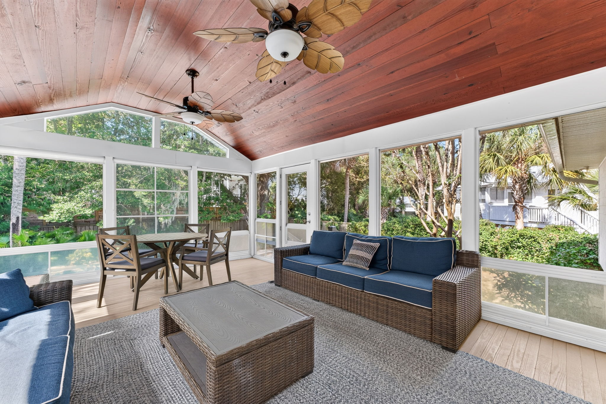 Screened porch | IOP Poolside Paradise | 112 Sparrow Drive | Isle of Palms, SC | IOP Escapes