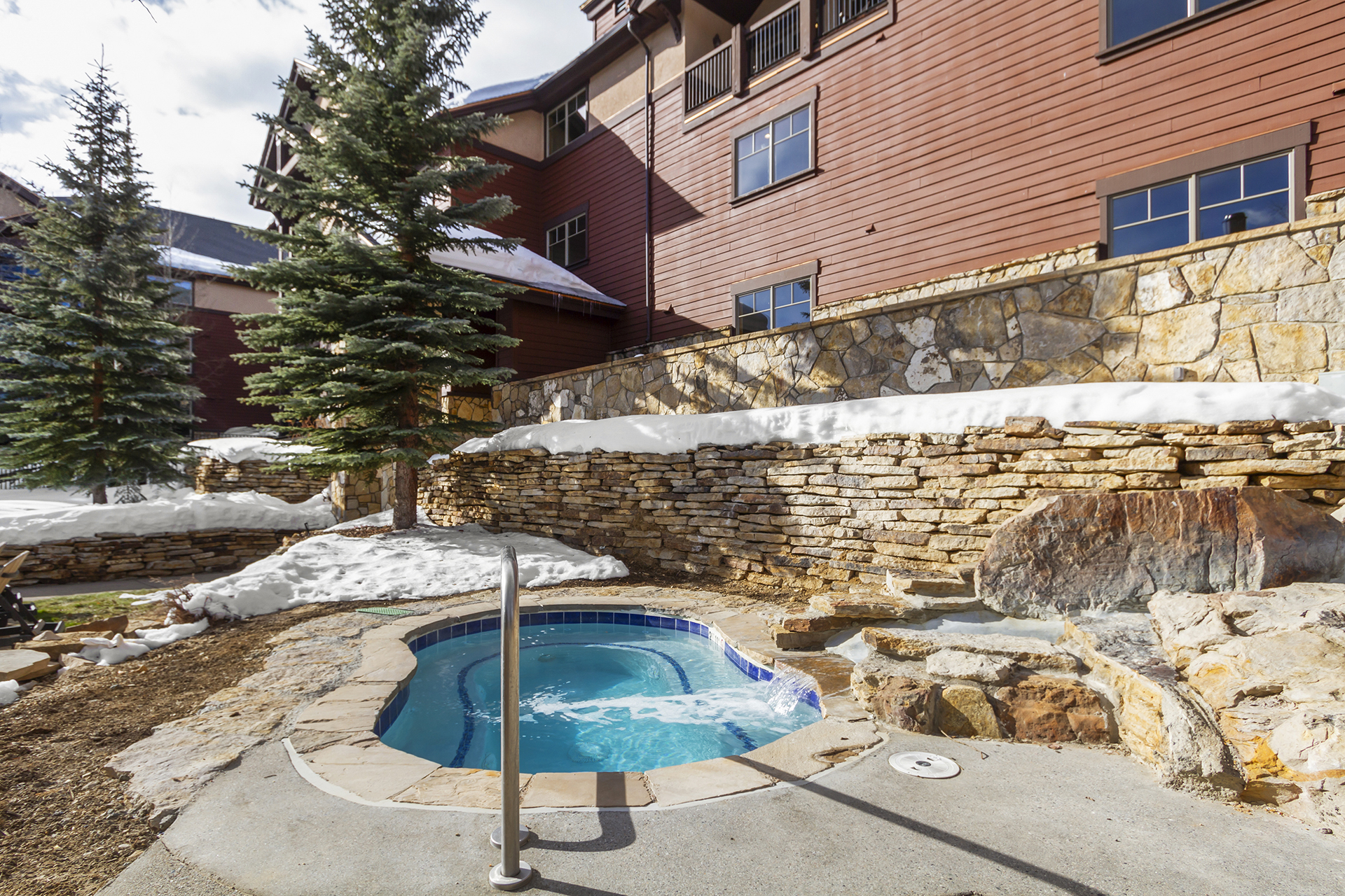 one of several outdoor hot tubs